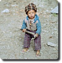 Nepali baby worker