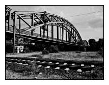 Railsway bridget, river Main, Frankfurt